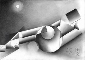 Composizione geometrica al chiaro di luna da Corné Akkers