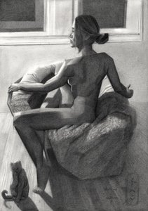 Donna nuda alla finestra da Corné Akkers