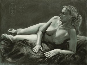 Figura nuda pensierosa da Corné Akkers