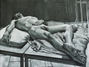 Nudo maschile sdraiato