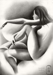 Donna sensuale sdraiata