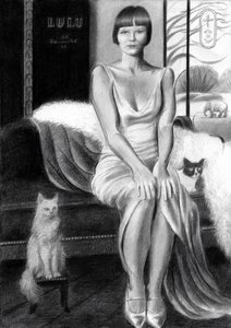 Glamour vintage con i gatti da Corné Akkers