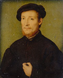 Ritratto di un uomo con la mano sul petto, 1540-45