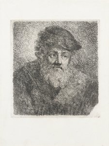 Vecchio con barba e berretto da Cornelia Scheffer Lamme
