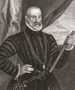Francisco de Valdez. Ritratto. da Cornelis (after) Visscher
