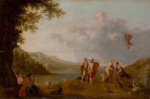 Il giudizio di Paride, c. 1650 da Cornelis Adamsz. Willaerts