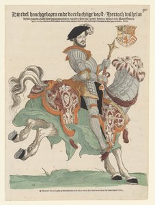 Ritratto del duca Guglielmo di Kleve, Gulik e Berg, conte di Mark, signore di Ravenstein a cavallo