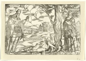 Allegoria con Concordia, Pace e Amore da Cornelis Anthonisz.