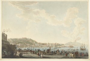 Vista sul porto di Napoli da Cornelis Apostool