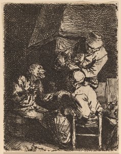 Il gruppo al caminetto da Cornelis Pietersz Bega