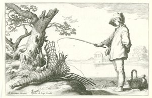 Il giovane pescatore da Cornelis Bloemaert (II) (possibly)