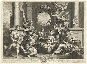 Adorazione dei pastori da Cornelis Bloemaert (II)