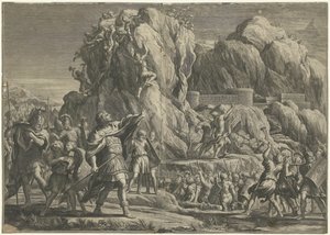 Alessandro Magno conquista la città di Petra da Cornelis Bloemaert (II)