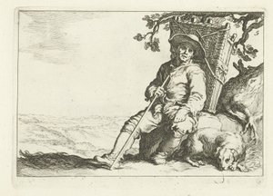 Un mercante ambulante a riposo da Cornelis Bloemaert (II)