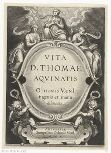 Frontespizio per: Otto van Veen, Vita D. Thomae Aqvinatis, Anversa, 1610 da Cornelis Boel