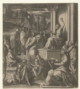 Cristo predica al popolo
