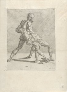 Due schermidori da Cornelis Bos (possibly)