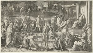 Cristo predica al popolo da Cornelis Bos