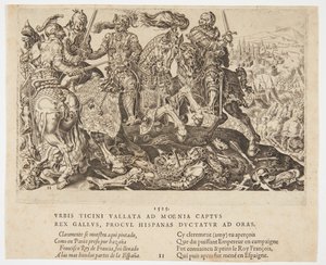 Re Francesco I fatto prigioniero alla Battaglia di Pavia
