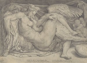 Leda e il cigno, 1544-66 da Cornelis Bos