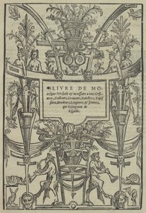 Livre de Moresques, pagina del titolo recto da Cornelis Bos
