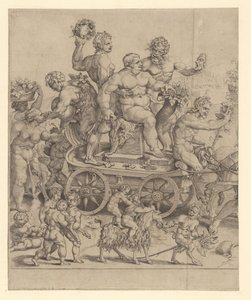 Trionfo di Bacco, pannello sinistro