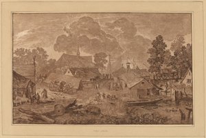 Villaggio con stagno, c. 1782
