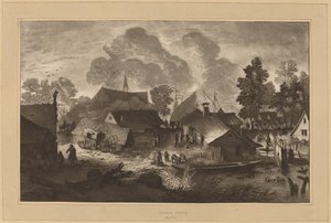 Villaggio con Stagno, c. 1782 da Cornelis Brouwer