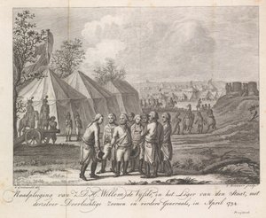 Guglielmo V con i suoi figli nel campo militare, 1794