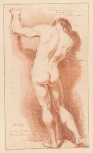 Nudo maschile in piedi, visto di schiena (1° premio 1771) da Cornelis Buys