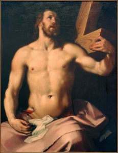 Cristo con calice eucaristico e croce da Cornelis Cornelisz