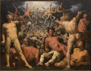 La caduta dei Titani, ca 1590 da Cornelis Cornelisz. Haarlem van