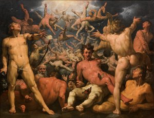 La caduta dei Titani (La Titanomachia), 1588-90 da Cornelis Cornelisz van Haarlem