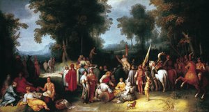 La predicazione di San Giovanni Battista, 1602 da Cornelis Cornelisz van Haarlem
