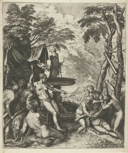 Diana scopre la gravidanza di Callisto da Cornelis Cort