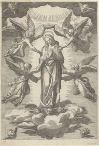 Ascensione e incoronazione di Maria da Cornelis Cort