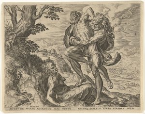 Ercole lotta con Anteo da Cornelis Cort