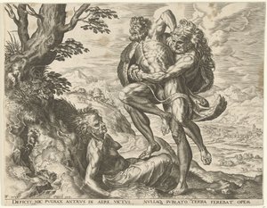 Ercole lotta con Anteo da Cornelis Cort