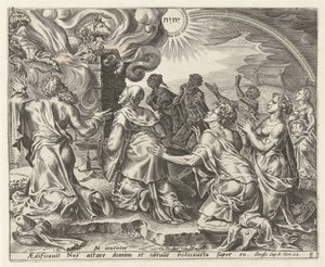 Il sacrificio di Noè da Cornelis Cort