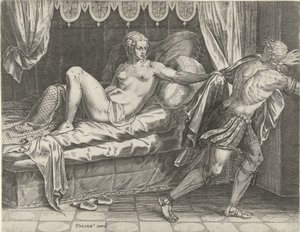 Giuseppe e la moglie di Potifar da Cornelis Cort