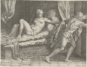 Giuseppe e la moglie di Potifar da Cornelis Cort