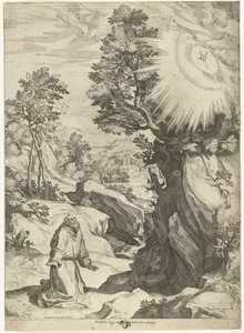 Paesaggio con la visione di San Francesco d