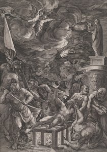 Martirio di San Lorenzo, 1571 da Cornelis Cort