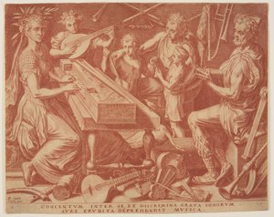 Musica dalle Sette Arti Liberali da Cornelis Cort