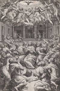 La Pentecoste da Cornelis Cort