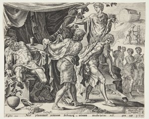La derisione di Noè da Cornelis Cort