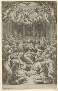 Discesa dello Spirito Santo da Cornelis Cort