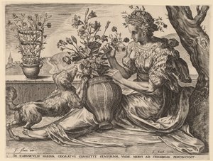 Odorato da Cornelis Cort after Frans Floris I