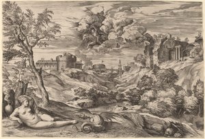 Paesaggio con Ruggero che libera Angelica