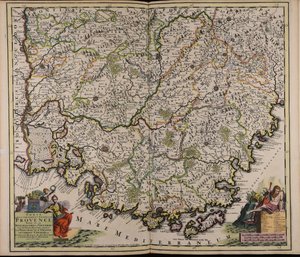 Comté et gouvernement général de Provence: divise en ses Senechaussees et Viguerie avec les terres adjacentes scavoir la principaute d